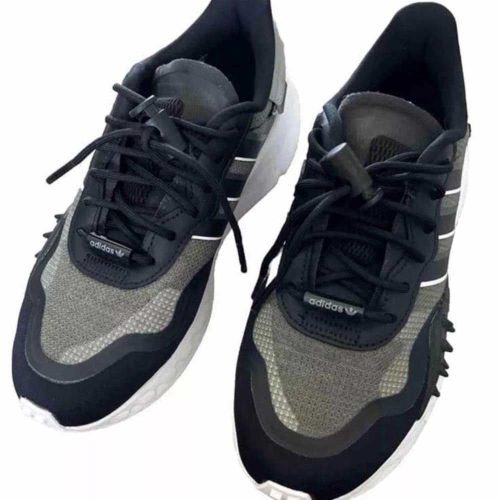 ADIDAS Originals Choigo‎ Sneakers Black/Green Metallic Women's 5.5 🖤💚 Athletic